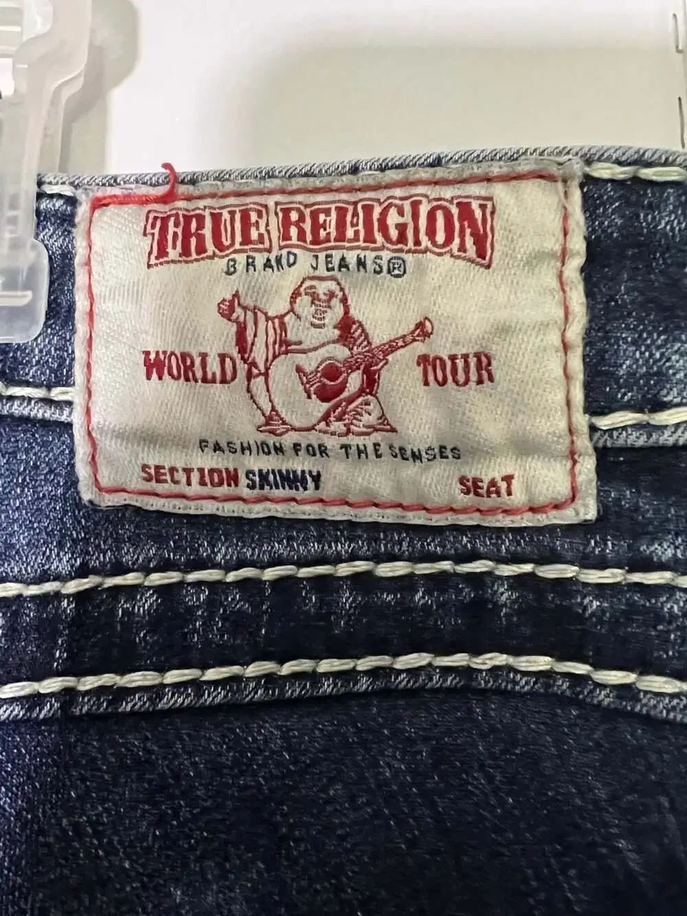 True Religion World Tour Section Skinny Distressed Jeans